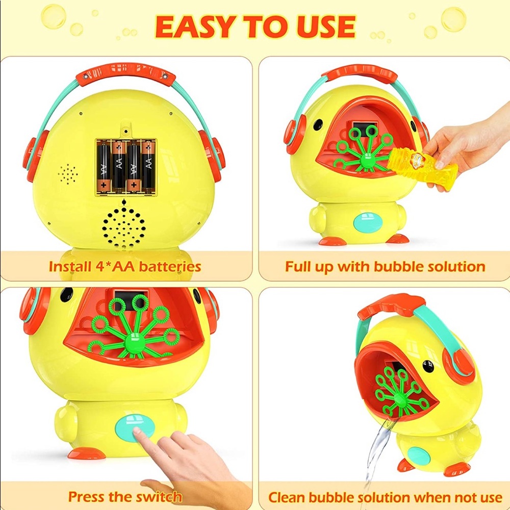 Bubble Machine for Kids, Parties Blows 1000+/Min - Picture 2 of 8